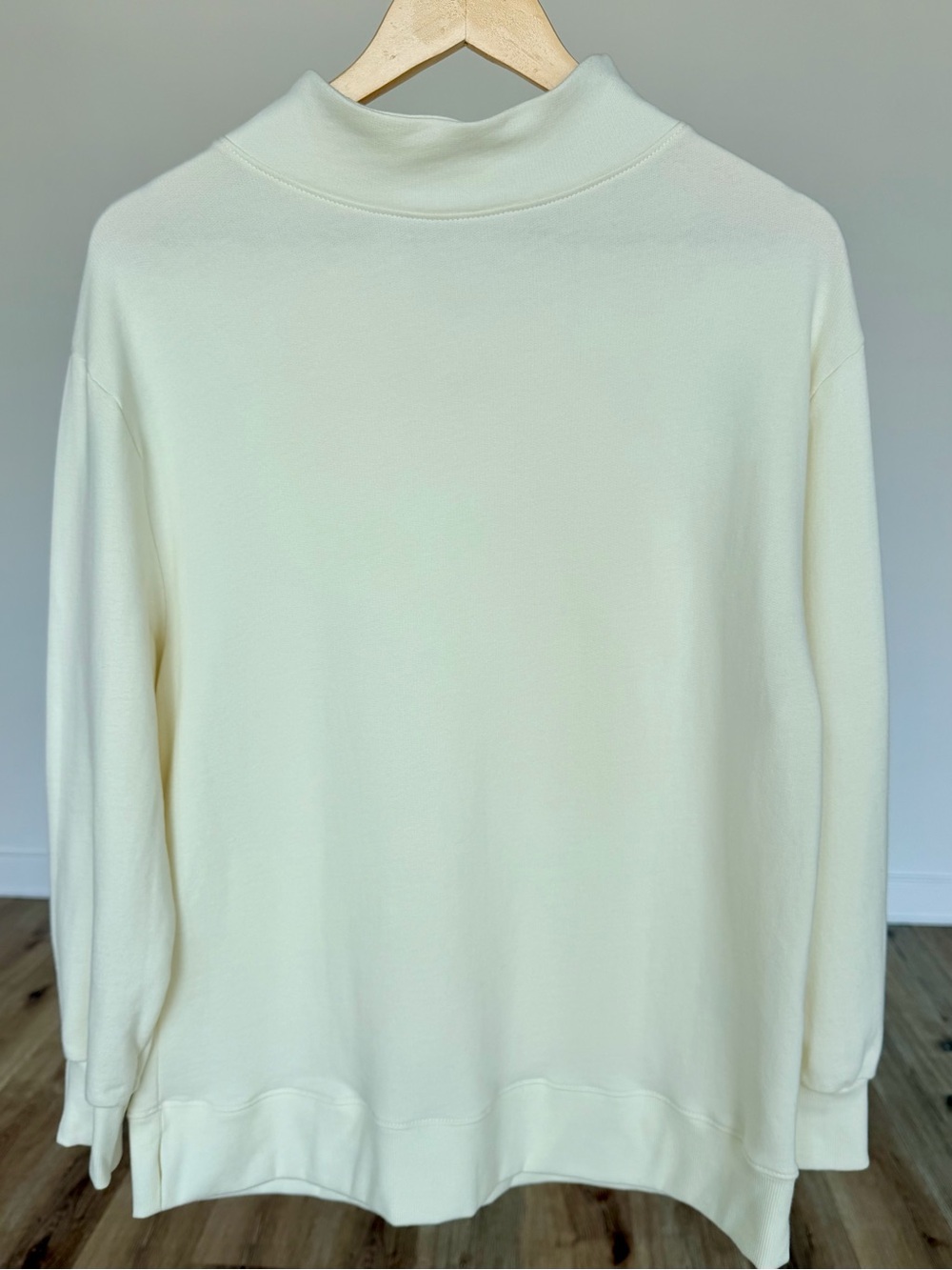 NWT - Women's Cream Mock Neck Sweater - Elevated Everyday Staple